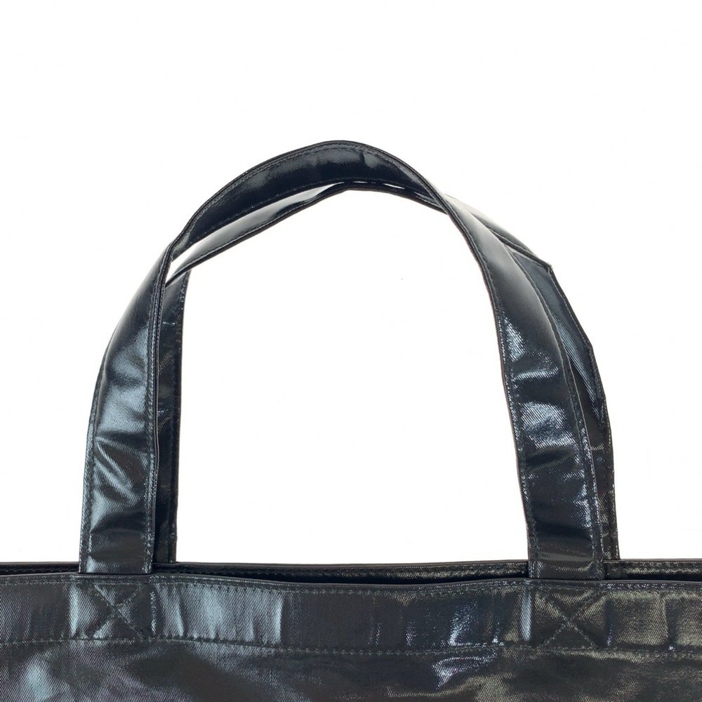 GUCCI Gucci Black Yellow Coated Canvas 575140 Tote Bag Business Men's - Picture 7 of 10